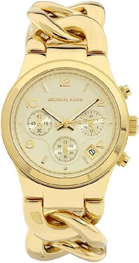 michael kors damenuhr runway twis|Michael Kors Runway Twist Chronograph Gold.